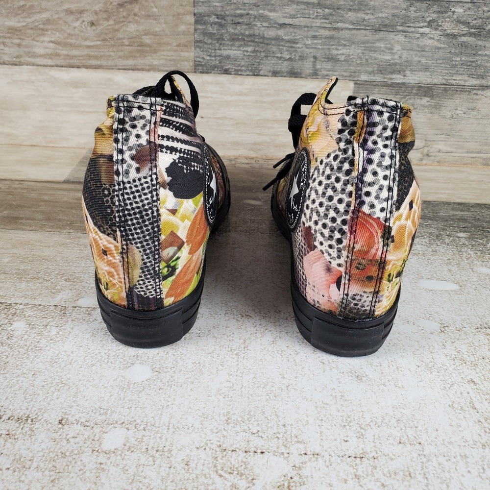 Converse Chuck Taylor All Star Womens Wedge Shoes Sz 7 Floral Sneakers Lift - Picture 3 of 10